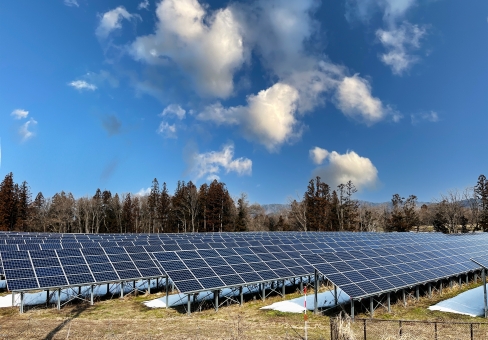 地域に太陽光発電の設置
